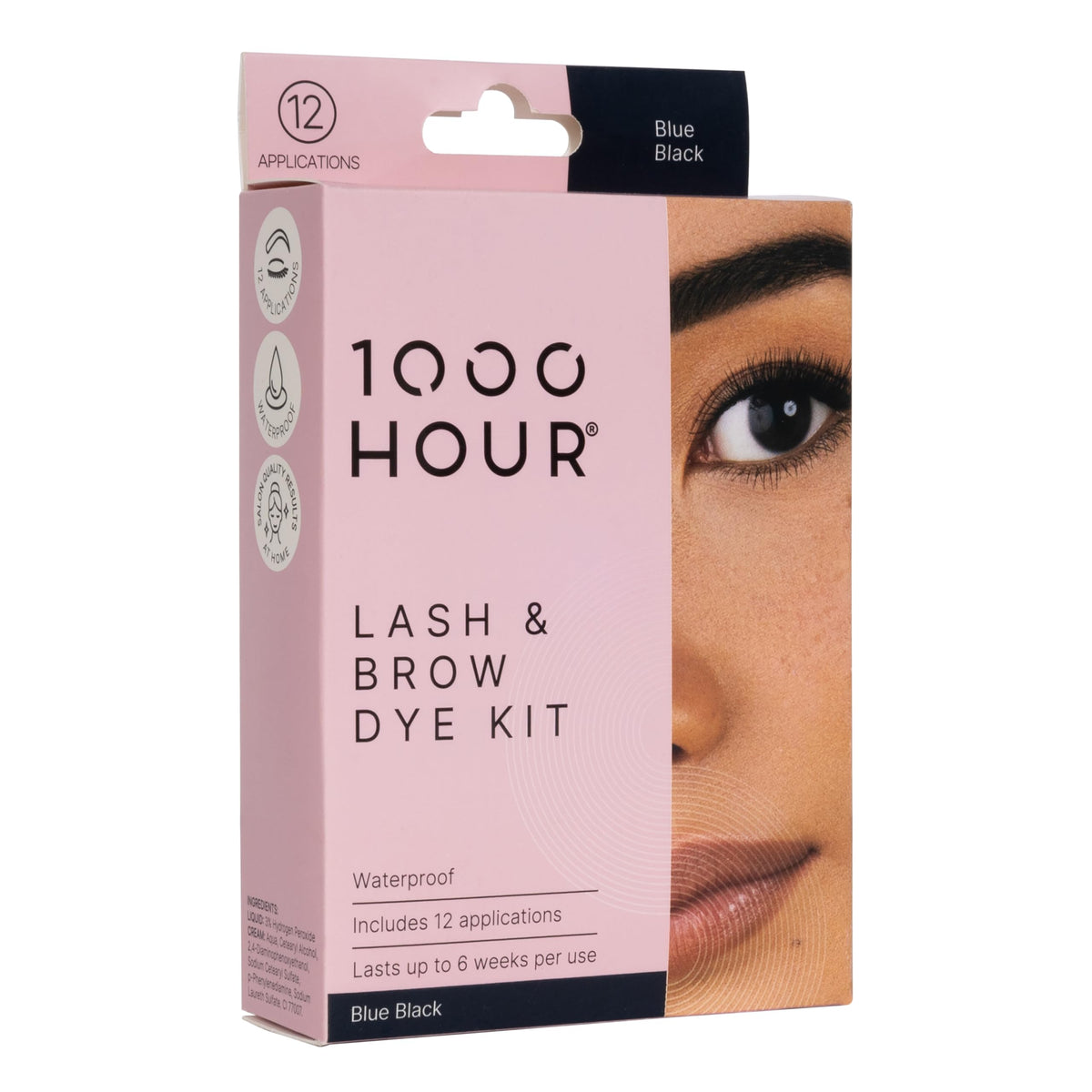 1000 Hour Brow Color Kit with Waterproof Blue Black Brow Gel