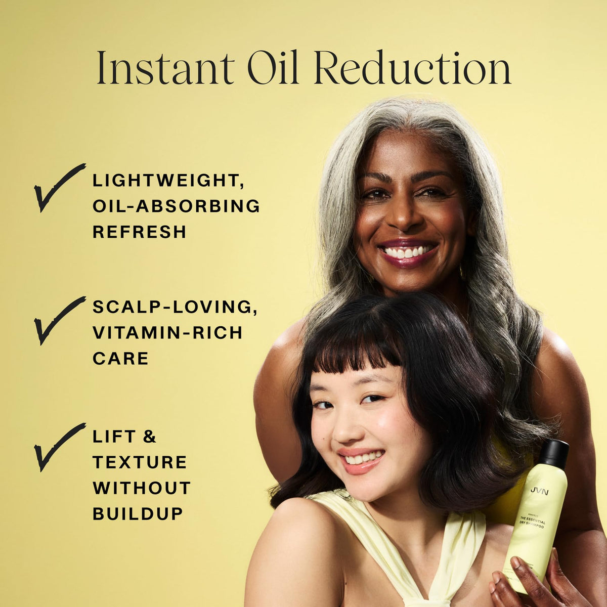 JVN Essential Dry Shampoo, Oil Absorbing & Scalp Refreshing, Silicone Free