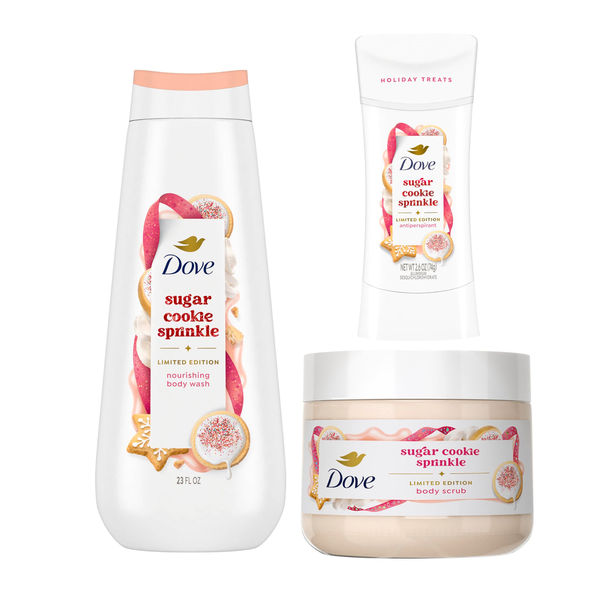 Dove Sugar Cookie Shower Cleanser 3-Count Limited Edition Value Pack