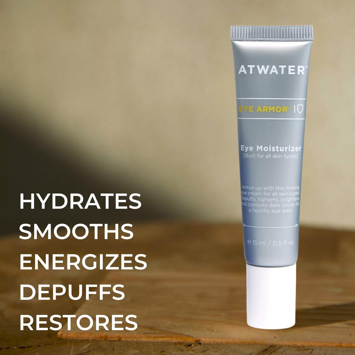 ATWATER Men's Hydrating Under Eye Cream for Fine Lines & Circles, 0.5 Fl Oz
