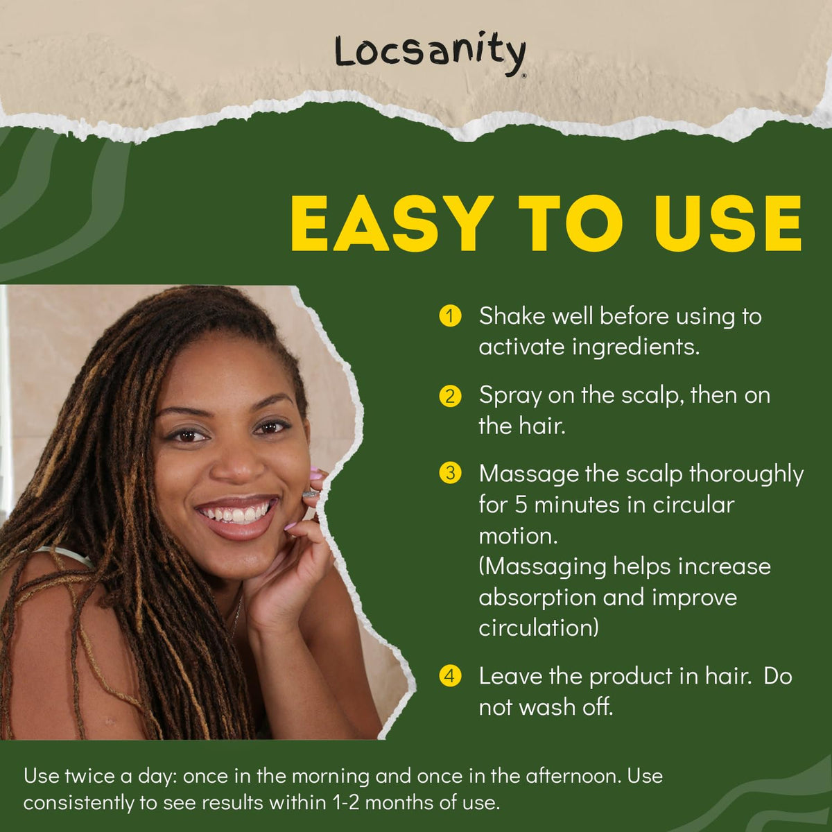 Locsanity Hibiscus Green Tea Hair & Scalp Moisturizing Spray