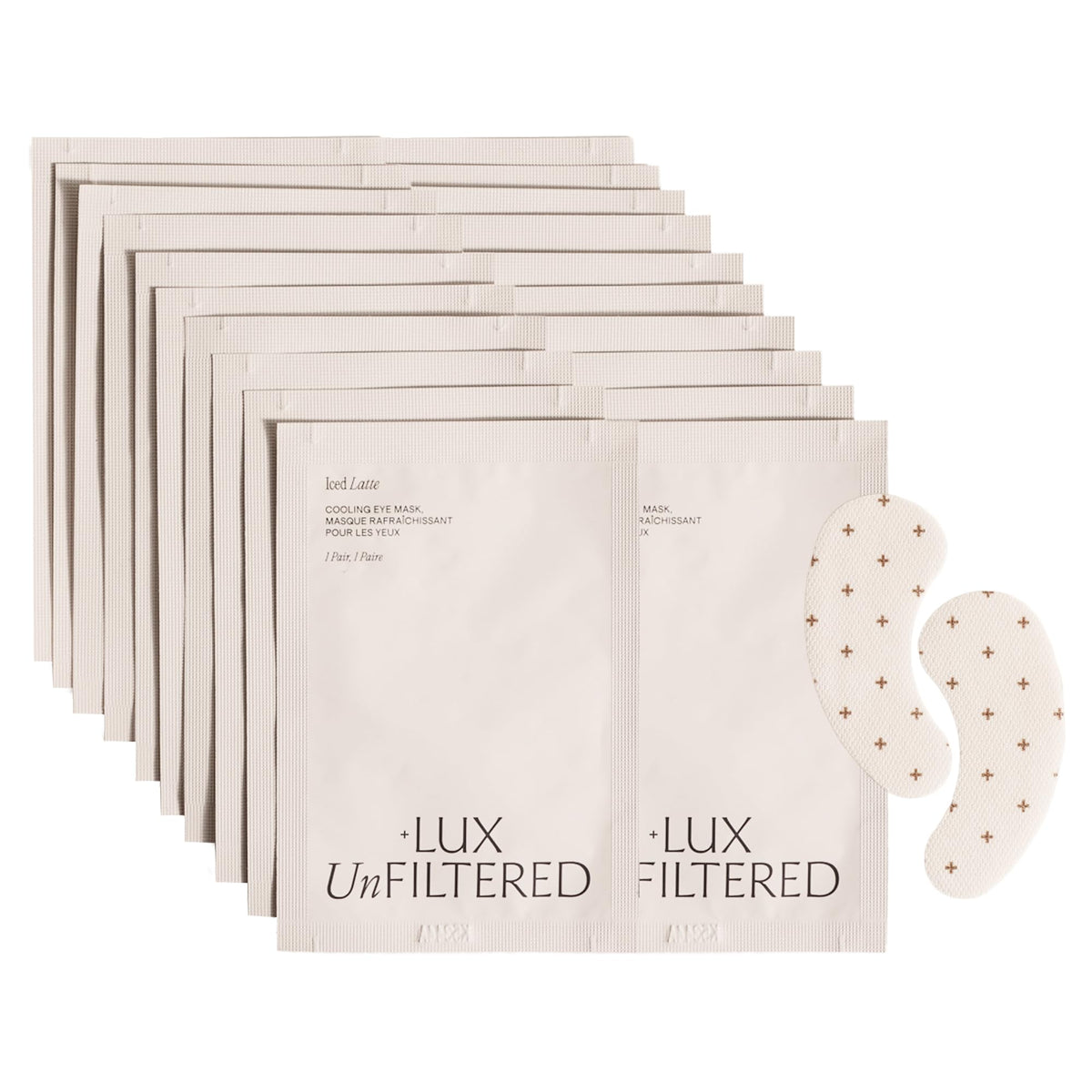 + Lux Unfiltered Iced Latte Cooling Under Eye Patches