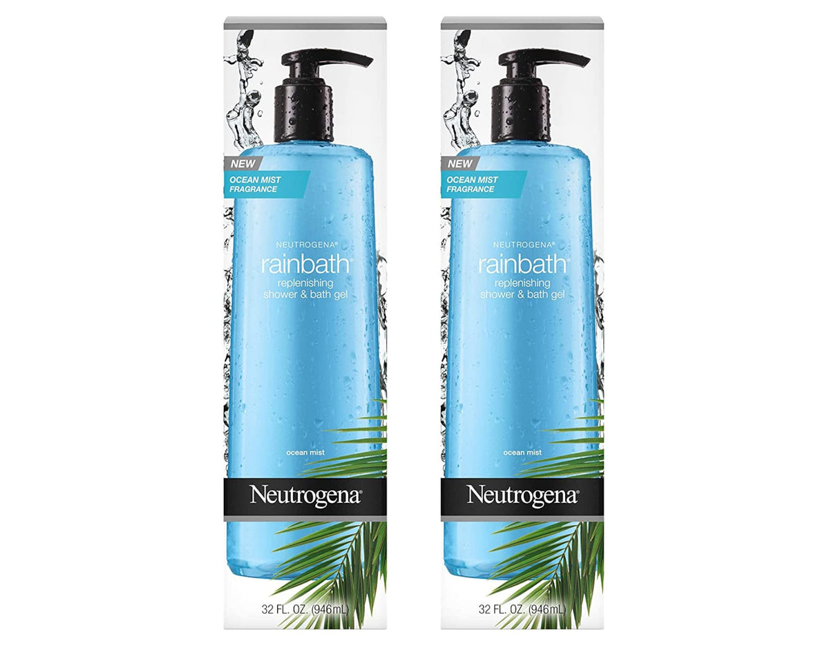 Neutrogena Rainbath Ocean Mist Shower and Bath Gel, 32 fl oz, Pack of 2