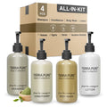 Terra Pure 4-Piece 10.14 oz Shampoo, Conditioner, Body Wash & Lotion Set