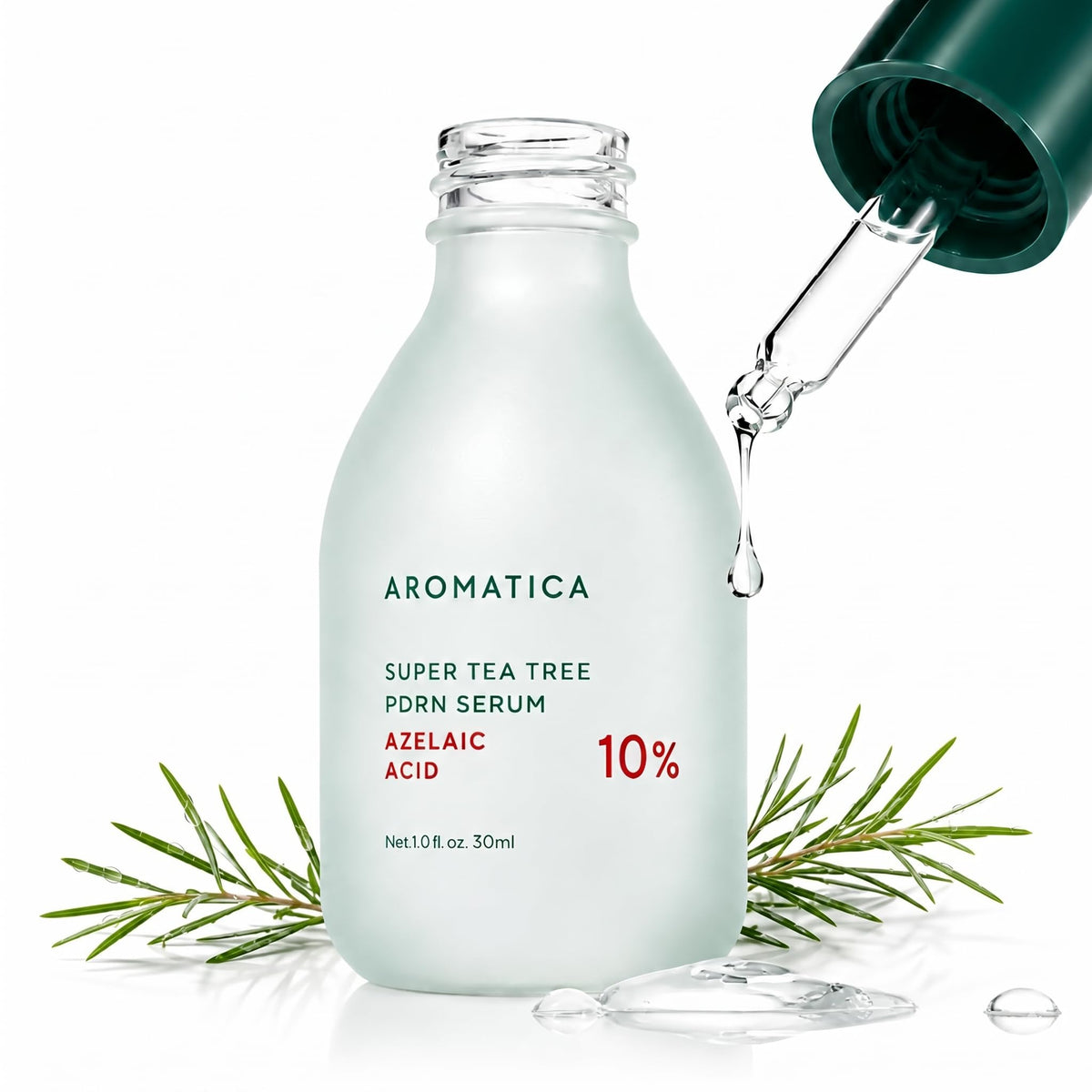 AROMATICA Azelaic Acid 10% Facial Serum with PDRN, 1.01 fl oz