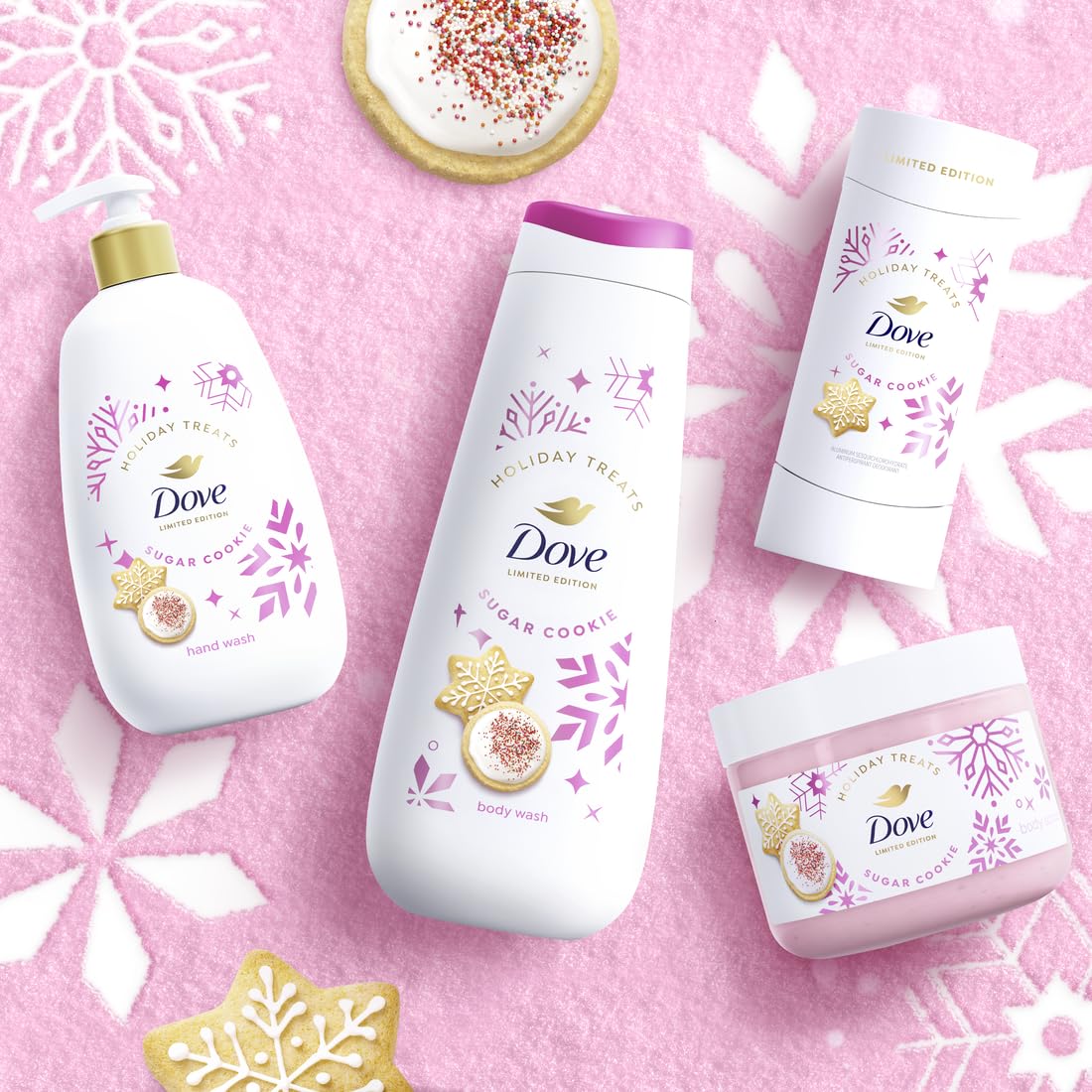 Dove Sugar Cookie Shower Cleanser 3-Count Limited Edition Value Pack