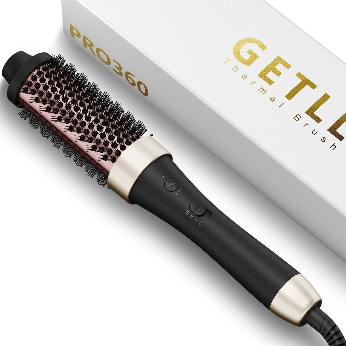 Ionic Thermal Brush Curling Iron, 1.5-Inch Ceramic Tourmaline Hair Styler