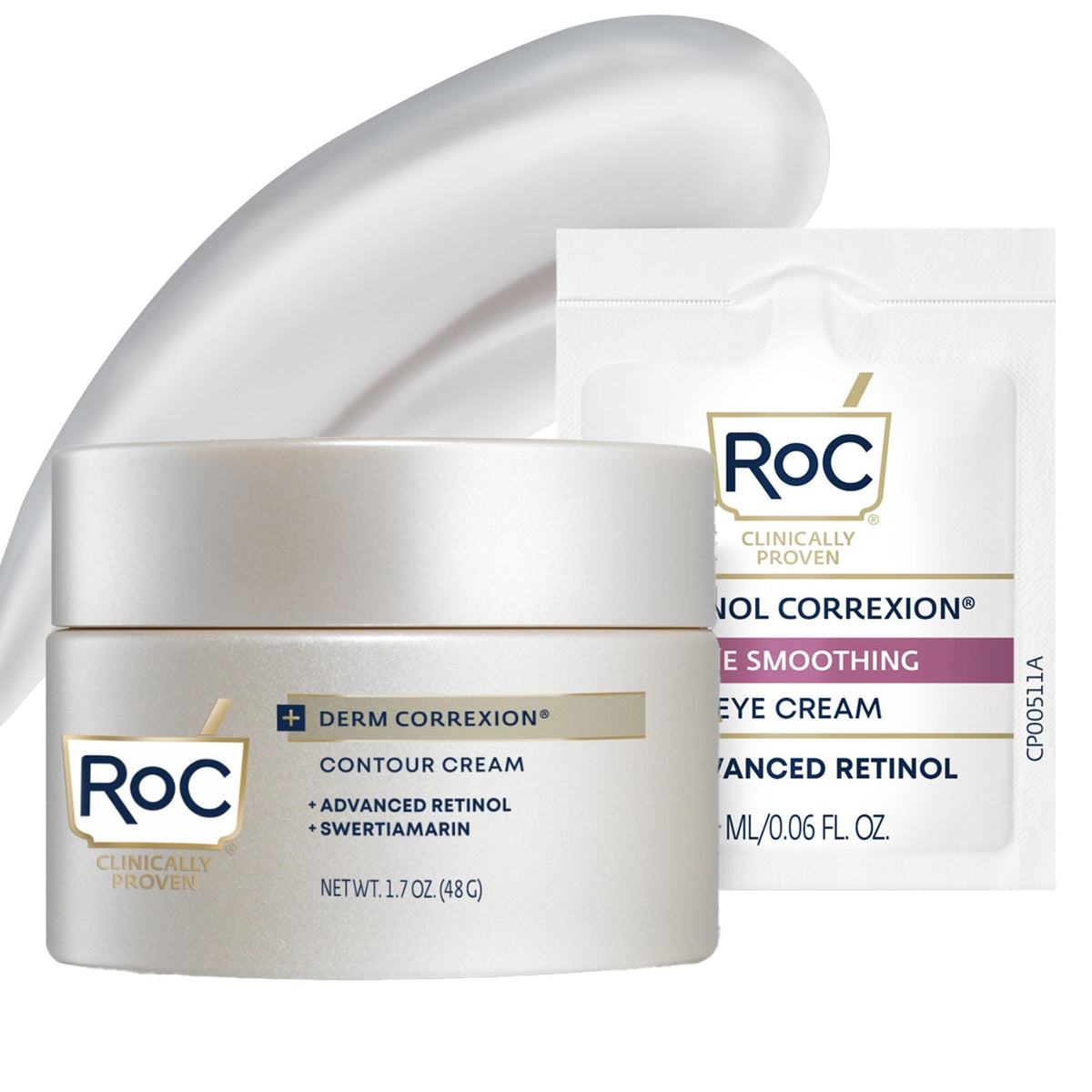 RoC Derm Correxion Contour Cream with Hyaluronic Acid + Advanced Retinol, 1.7 oz