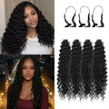 KRALER Feather Crochet Hair Extensions 18 Inch 100 Strands