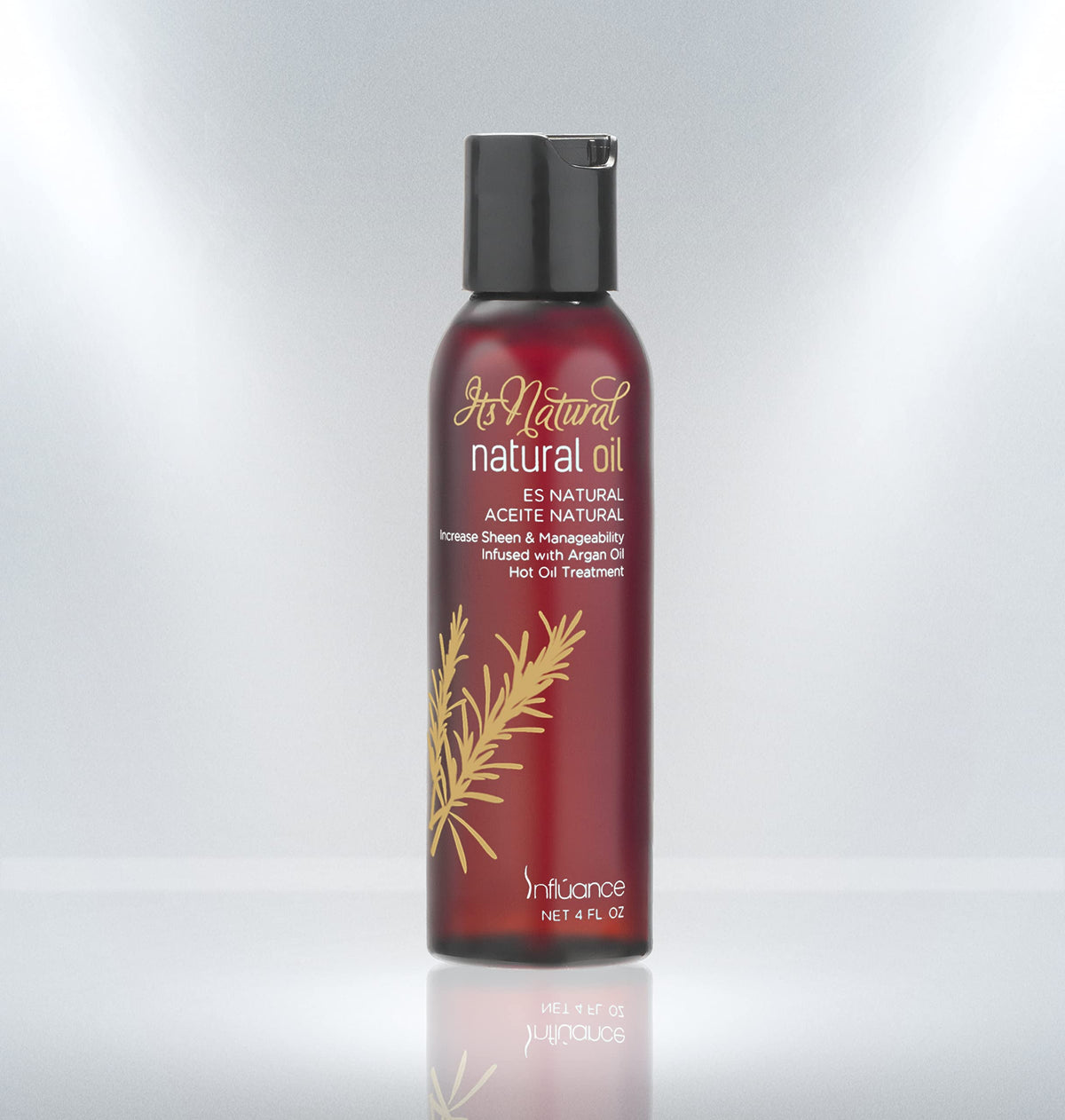 INFLUANCE It's Natural Hair Oil with Argan Oil, 4 Fl Oz