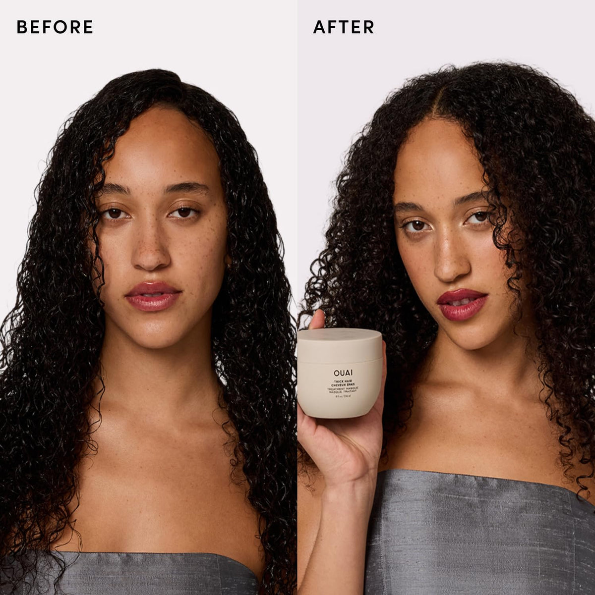 OUAI Thick Hair Mask with Keratin, Shea Butter & Oils, 3.4 Oz