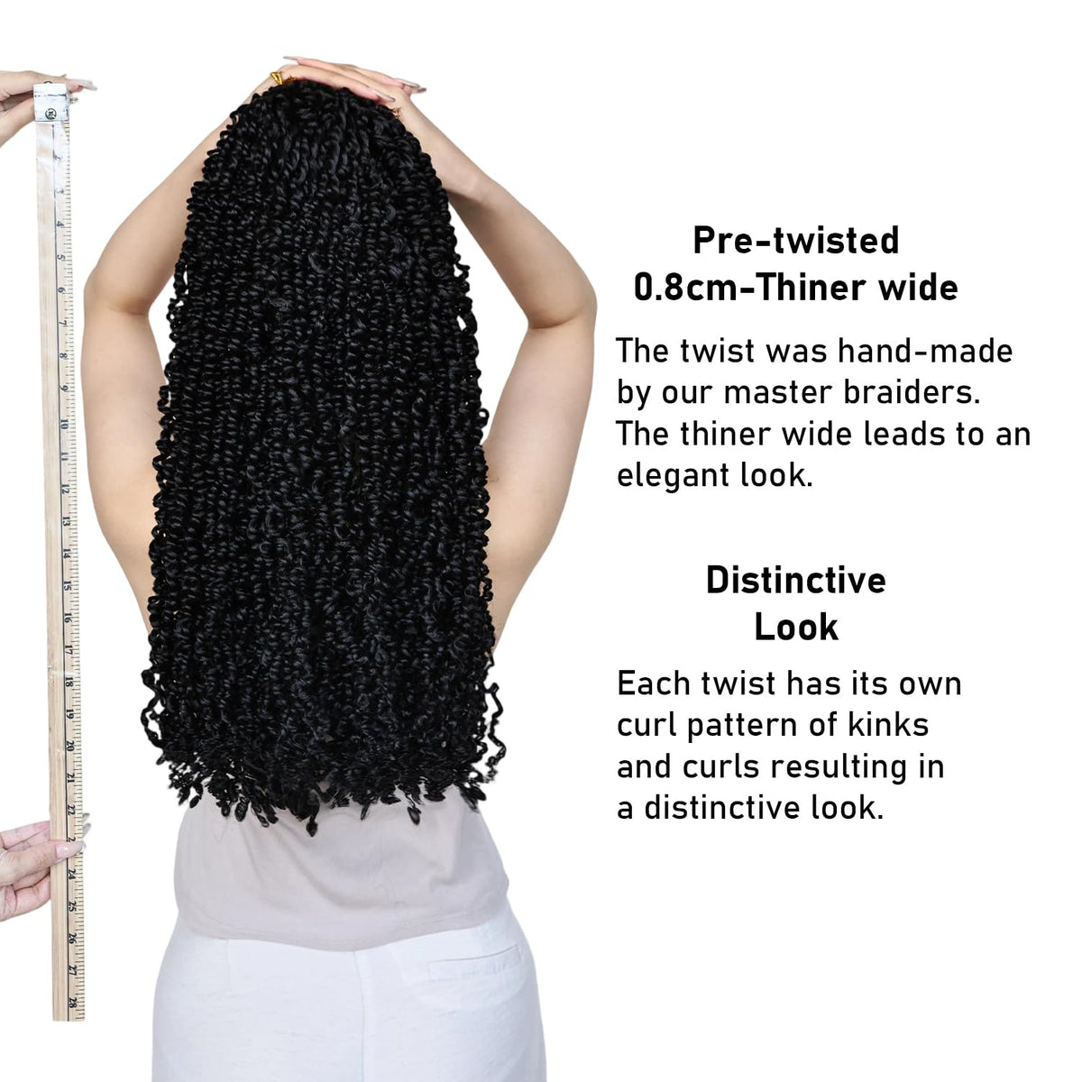 Boho Passion Twist Crochet Hair Pre-Looped Synthetic Locs