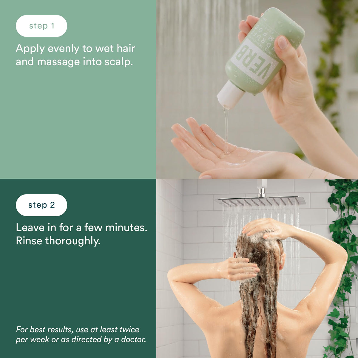 Verb Dandruff Shampoo with 3% Salicylic Acid, Magnolia + Eucalyptus
