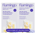 Flamingo Face Wax Strips Kit for Women, No-Heat Hair Removal