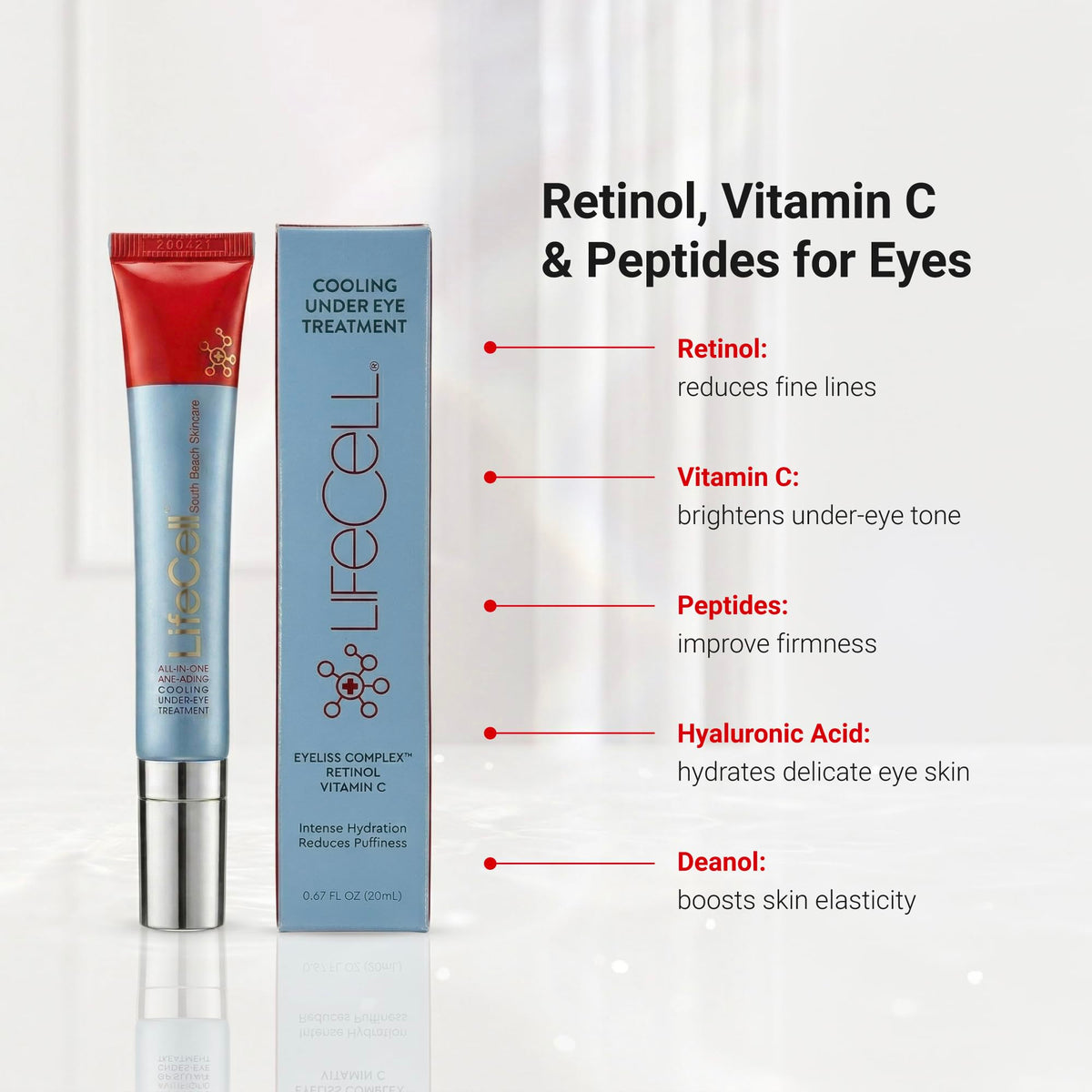 LifeCell All-in-One Anti-Aging Under Eye Cream with Retinol