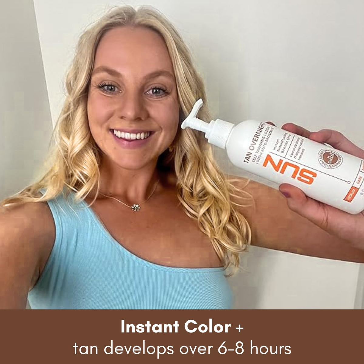 Sunless Self-Tanning Lotion for Face and Body, Medium to Dark Tan