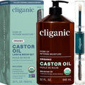 Cliganic Organic Castor Oil 100% Pure Cold-Pressed