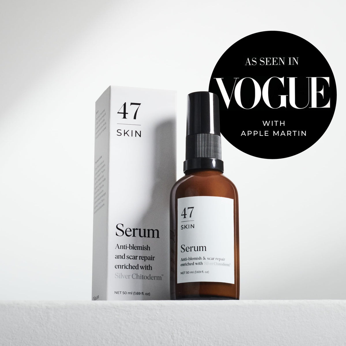 47 Skin Hydrating Face Serum with Silver Chitoderm, 30ml