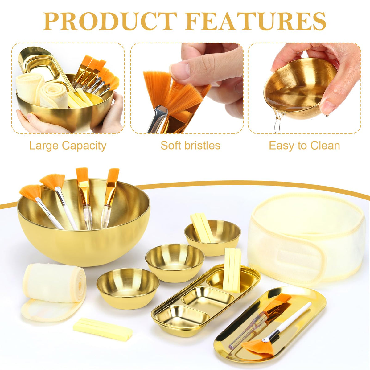26-Piece Facial Esthetician Supplies Set with Brushes, Bowls and Sponges