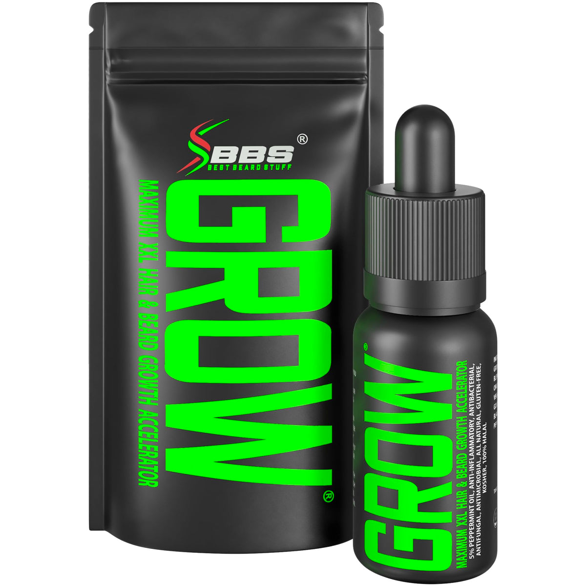 GROW Hair & Beard Growth Oil Serum