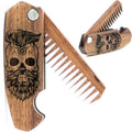 Walnut Wood Folding Beard Comb