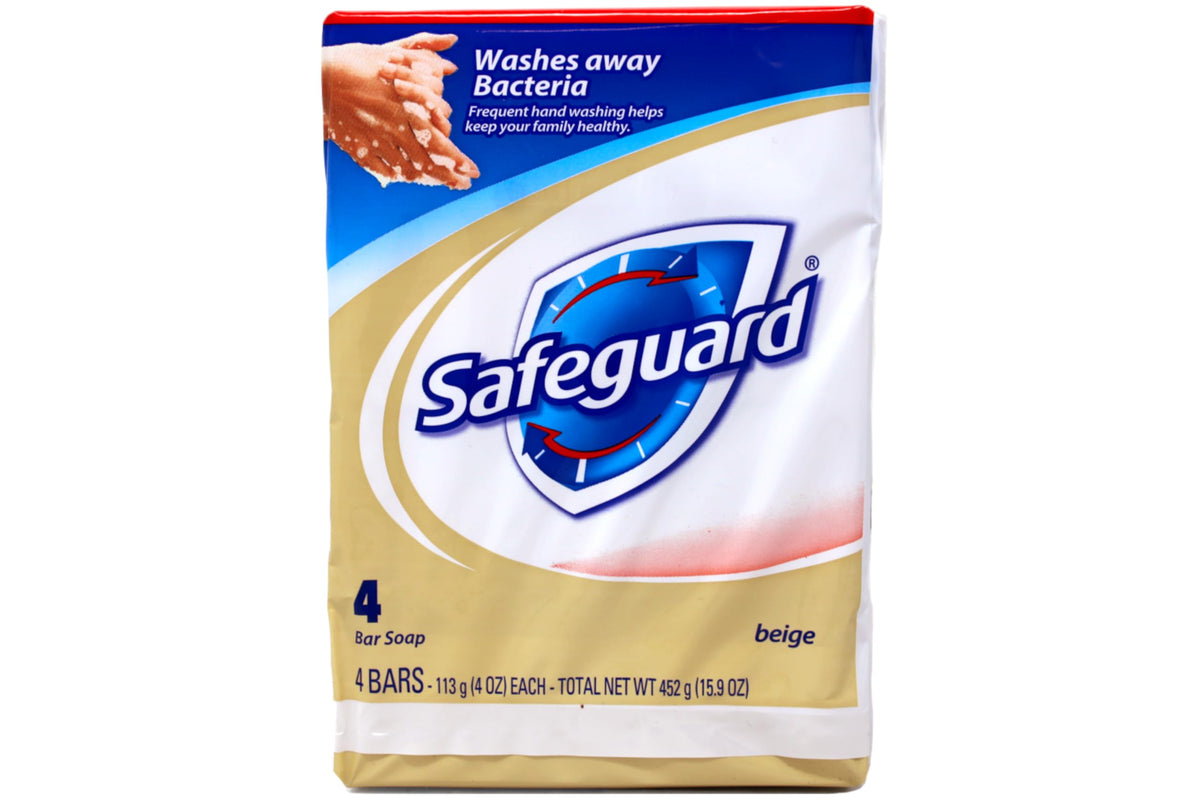 Safeguard Antibacterial Hand Bar Soap, 4 oz, 32 Bars