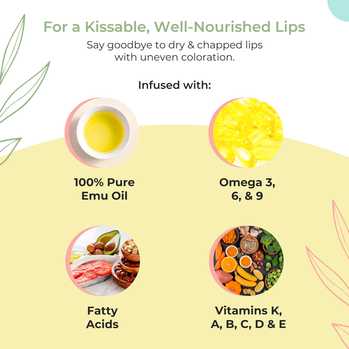 Y-Not Natural Emu Oil Moisturizing Lip Balm SPF50+