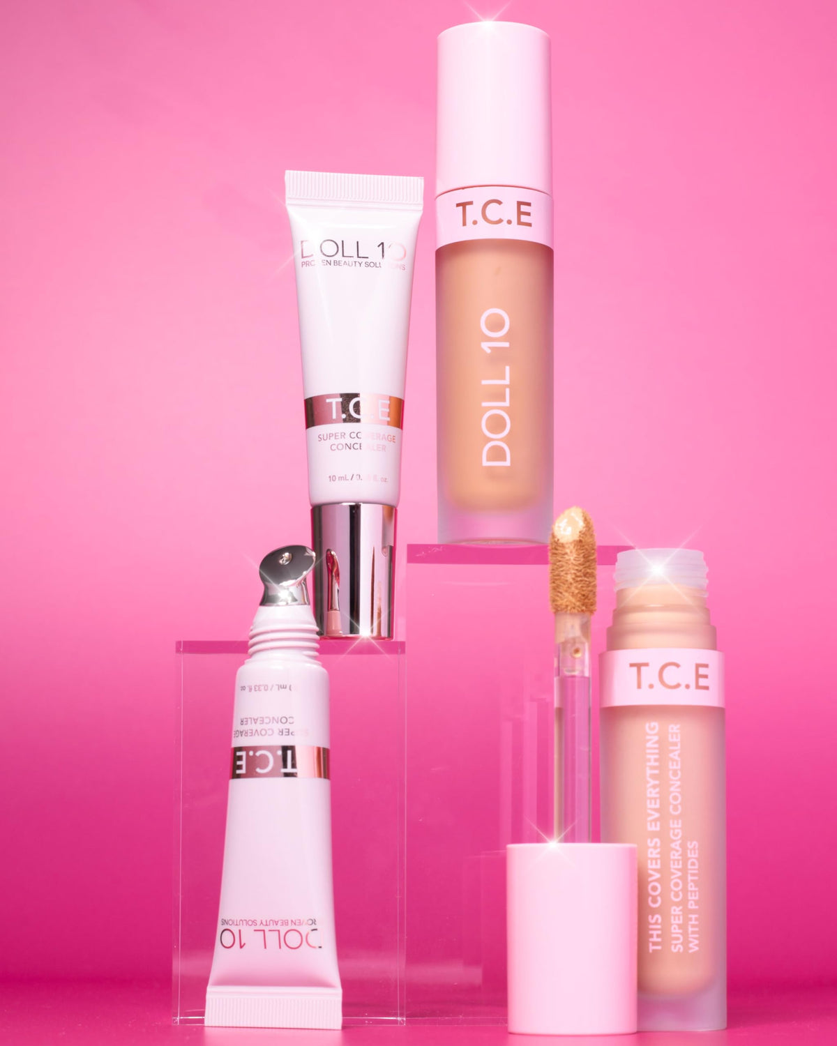 Doll 10 T.C.E. Super Coverage Concealer with Peptides, 0.33 Fl Oz