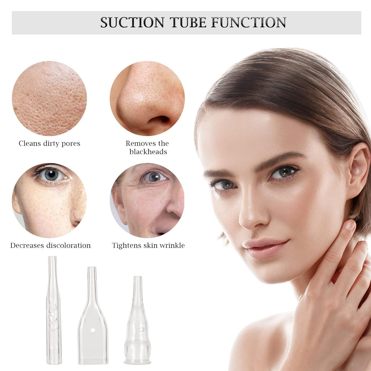 3-in-1 Diamond Microdermabrasion System with Adjustable Vacuum and Spray