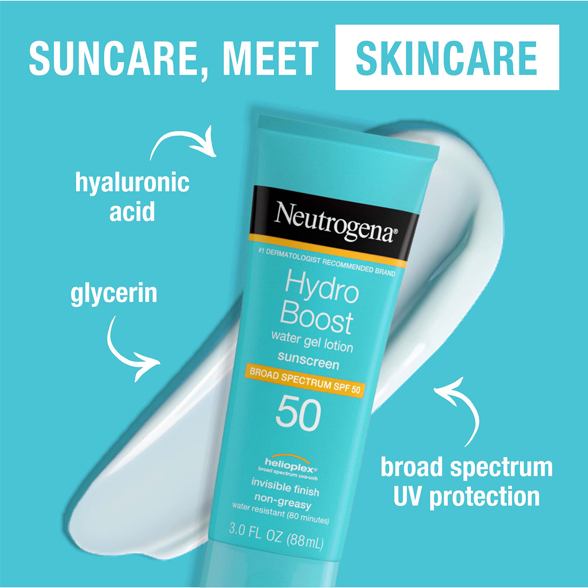 Neutrogena Hydro Boost Water Gel Moisturizing Sunscreen Lotion SPF 50