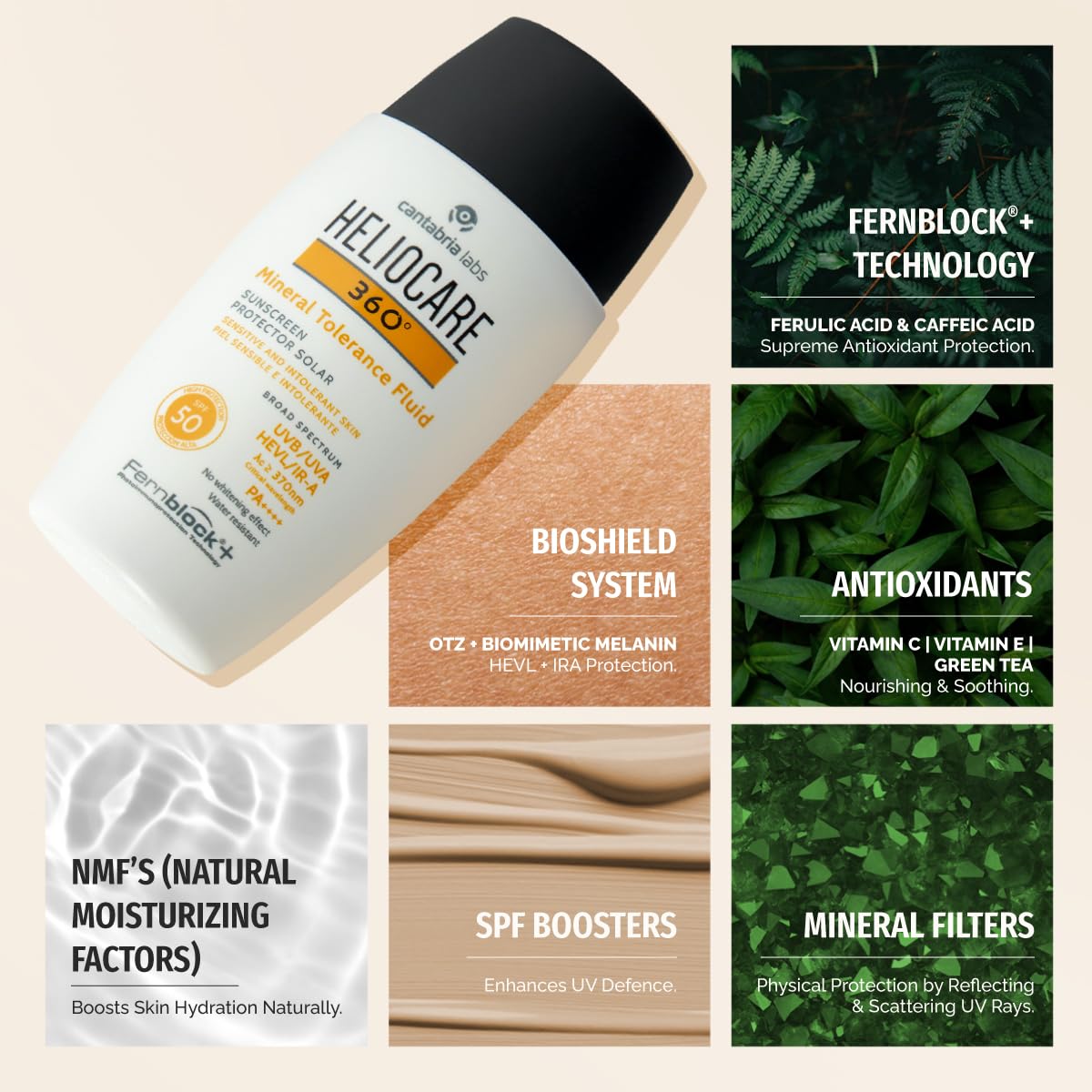 Heliocare 360 Mineral Tolerance Fluid SPF 50+ 50ml