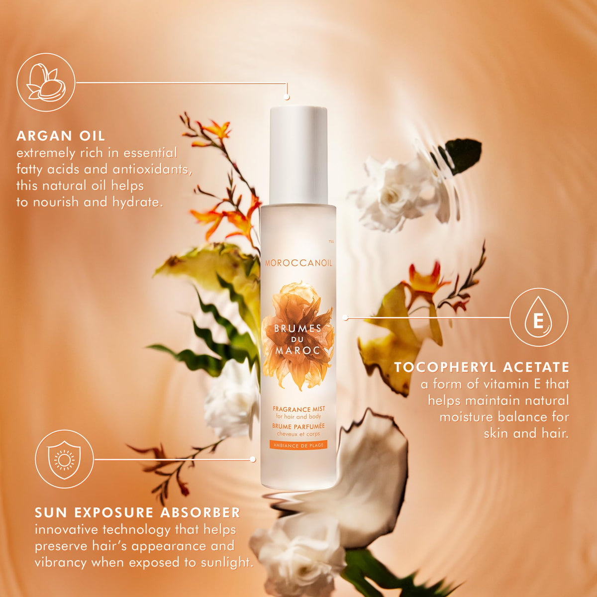 Moroccanoil Hair & Body Fragrance Mist, Ambiance de Plage