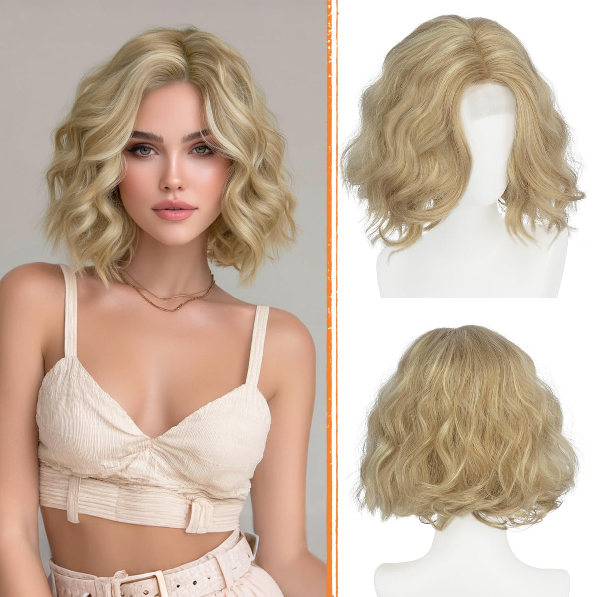 Haloo 11 Inch Short Bob Lace Front Synthetic Wig