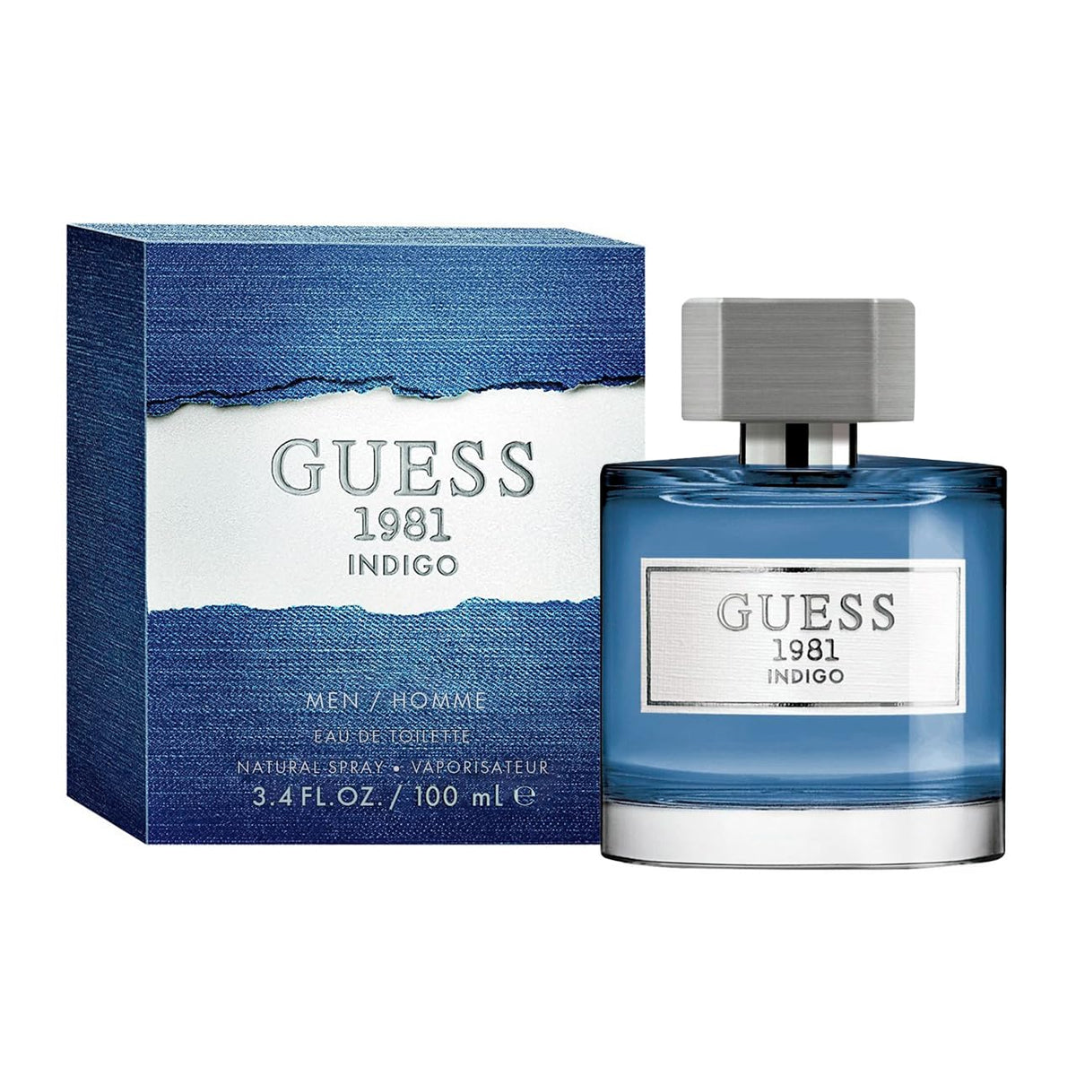 GUESS Factory Men's Guess 1981 Indigo Eau de Toilette Spray, 3.4 oz