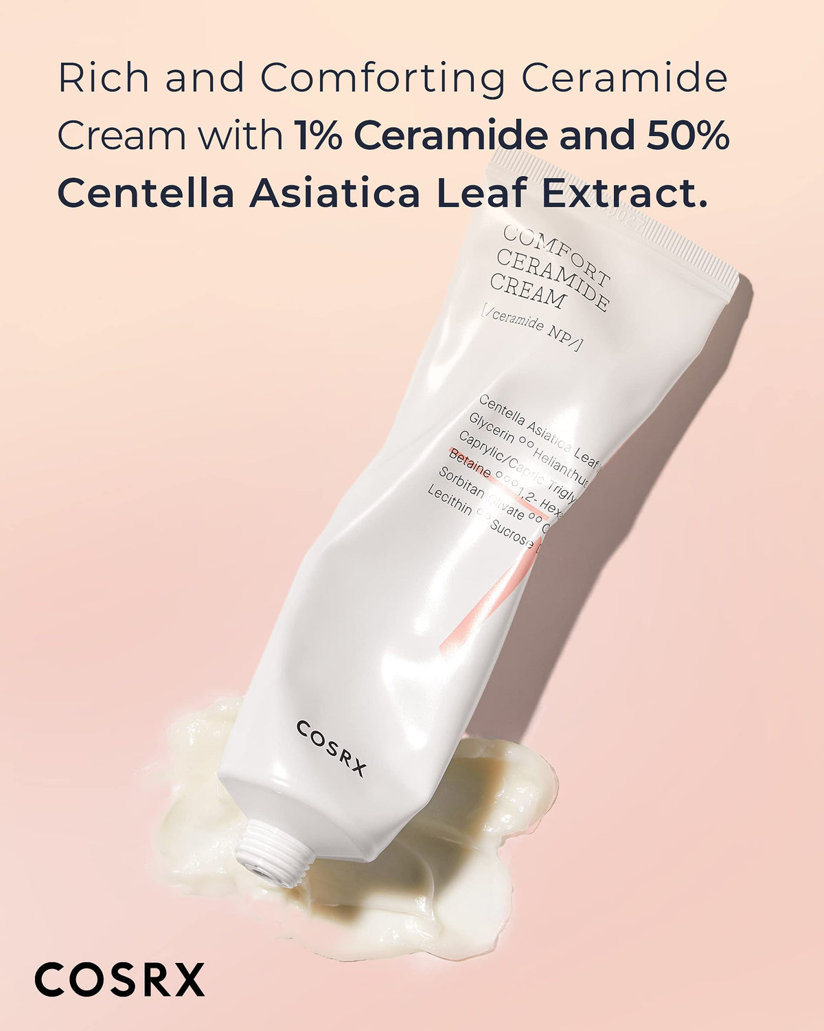 COSRX Balancium Comfort Ceramide Cream with Centella Asiatica, 2.82 oz