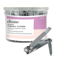 Diane D904 Stainless Steel Nail Clippers with Fold-Out File, 72 Count