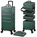 FRENESSA 5-in-1 Rolling Makeup Case with Removable Trays