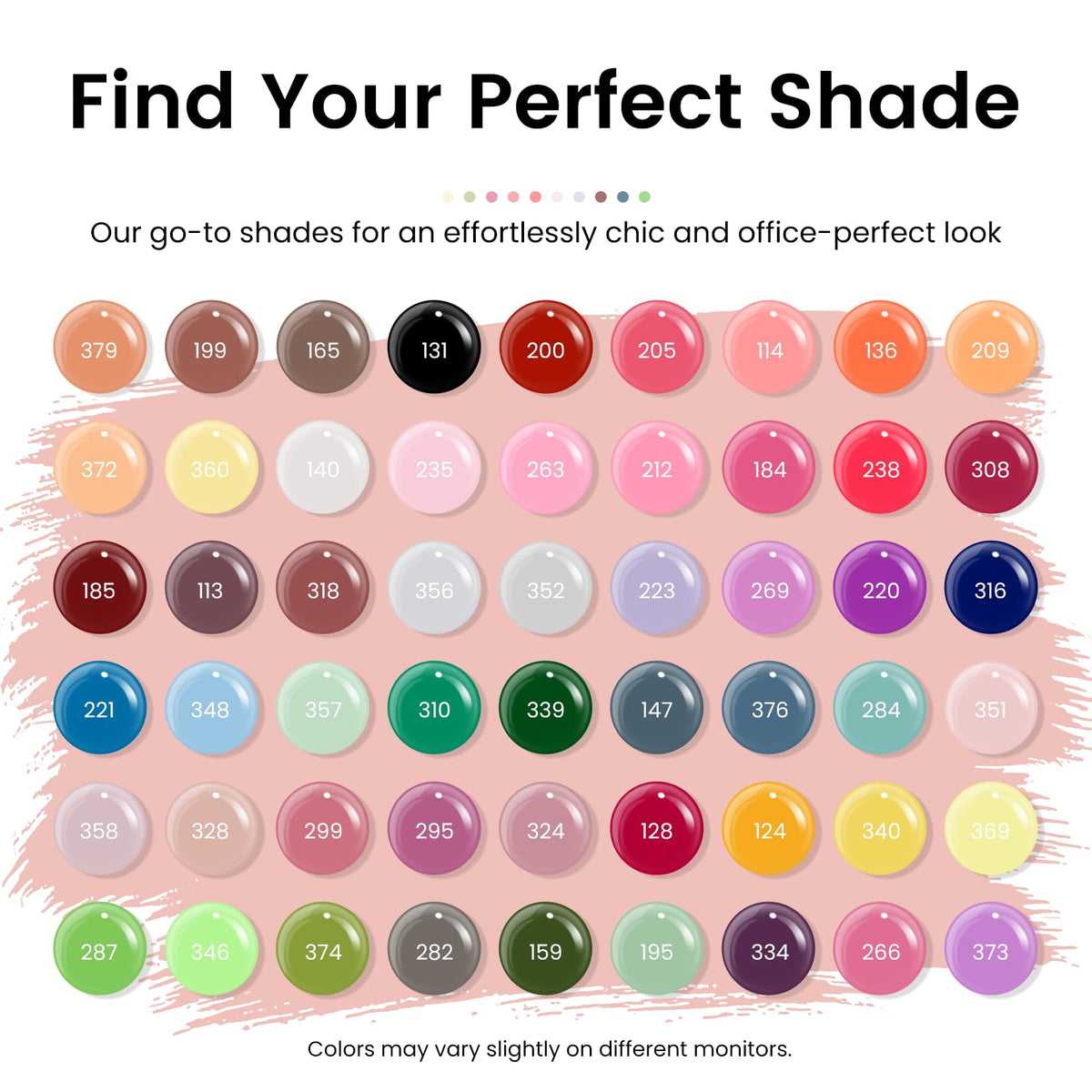 Phoenixy Gel Nail Polish Set with Vibrant Color Variety