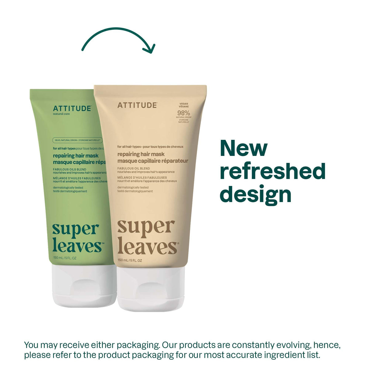 ATTITUDE Repairing Hair Mask with Abyssinian Oil, Argan Oil & Shea Butter