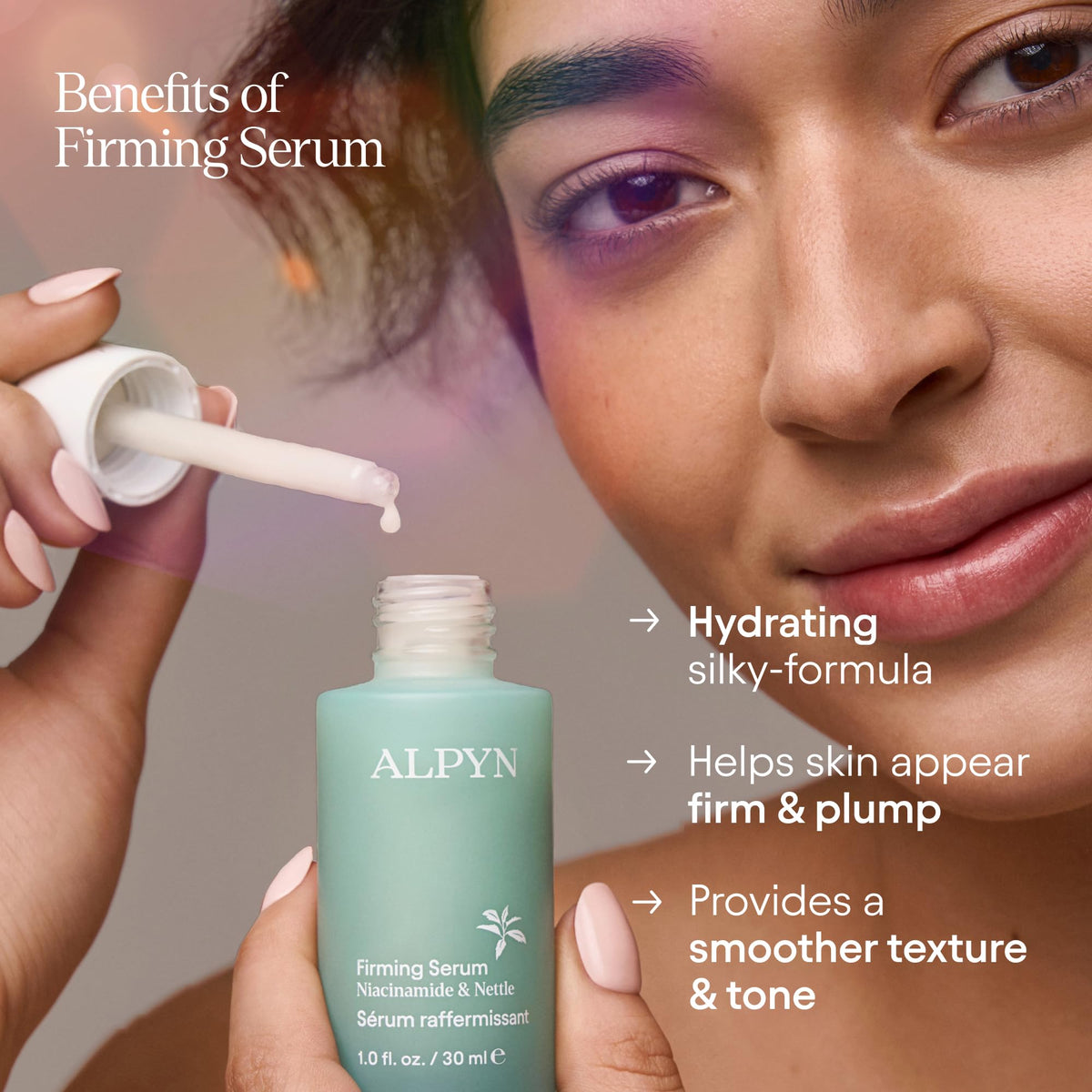 ALPYN Hydrating Firming Serum with Nettle and Niacinamide, 1 oz