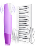 Sonic Dermaplaning Tool with LED Light, 8 Blades and 3 Speeds