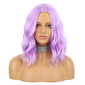 eNilecor Short Wavy Bob Wig for Women, Heat-Resistant Synthetic