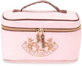 Juicy Couture Pink Velour Makeup Bag and Travel Toiletry Organizer