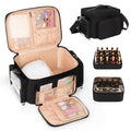 Bagmoly Nail Polish Organizer Case, 42-Slot Portable Storage Bag
