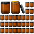 KEYWING Glass Candle Jars with Metal Lids