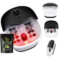 WHALSTAR Collapsible Foot Spa Bath Massager with Heat, Bubbles and Vibration