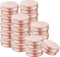 Rose Gold Aluminum Tin Jars with Screw Caps