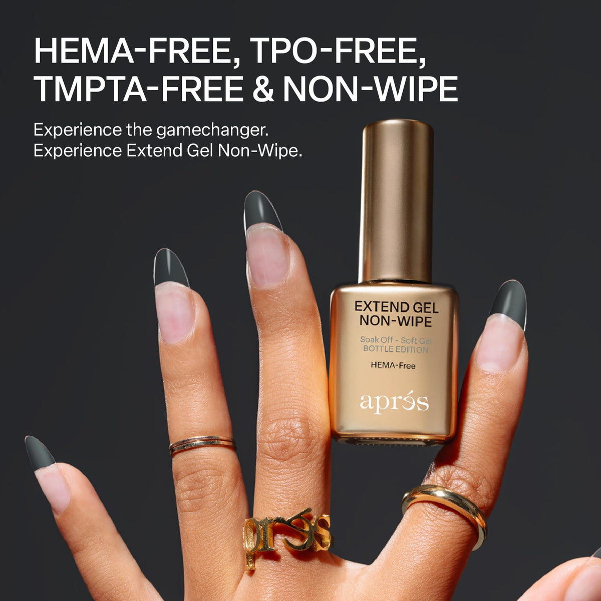 APRÉS Nail Non-Wipe Extend Gel HEMA-Free TPO-Free Gel-X Adhesive