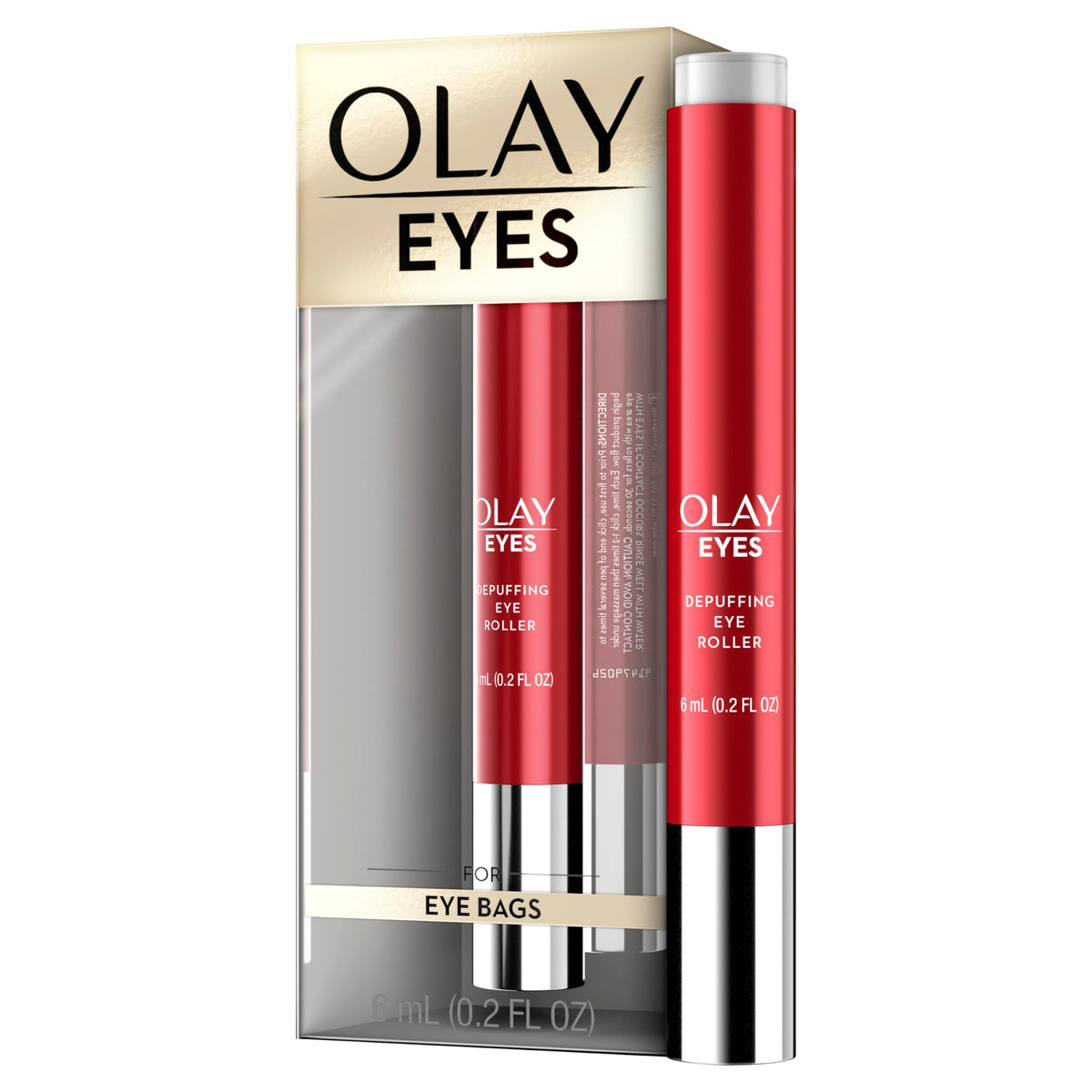 Olay Eyes Depuffing Eye Roller with Vitamin E, Caffeine & Peptides, 0.2 Fl Oz