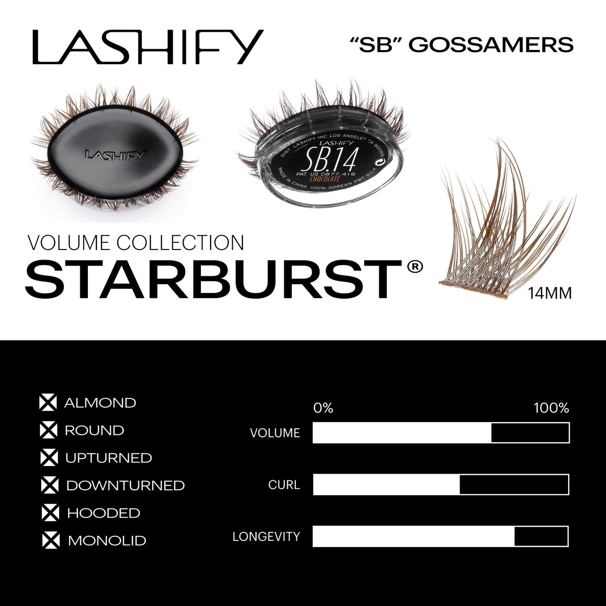 Lashify Star Burst Gossamer DIY Eyelash Extensions Refill